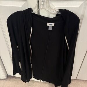 Old Navy Black Zip Up Sweatshirt